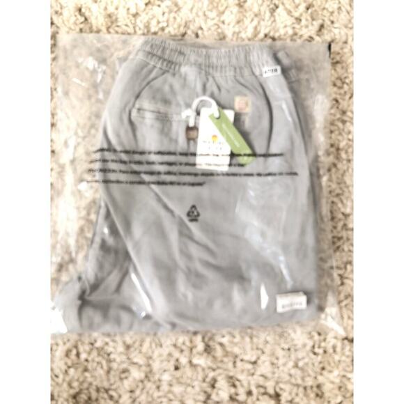 Marine Layer Saturday Jogger Pants Drawstring Waist Slim Fit Light Grey NWT L - Picture 4 of 8